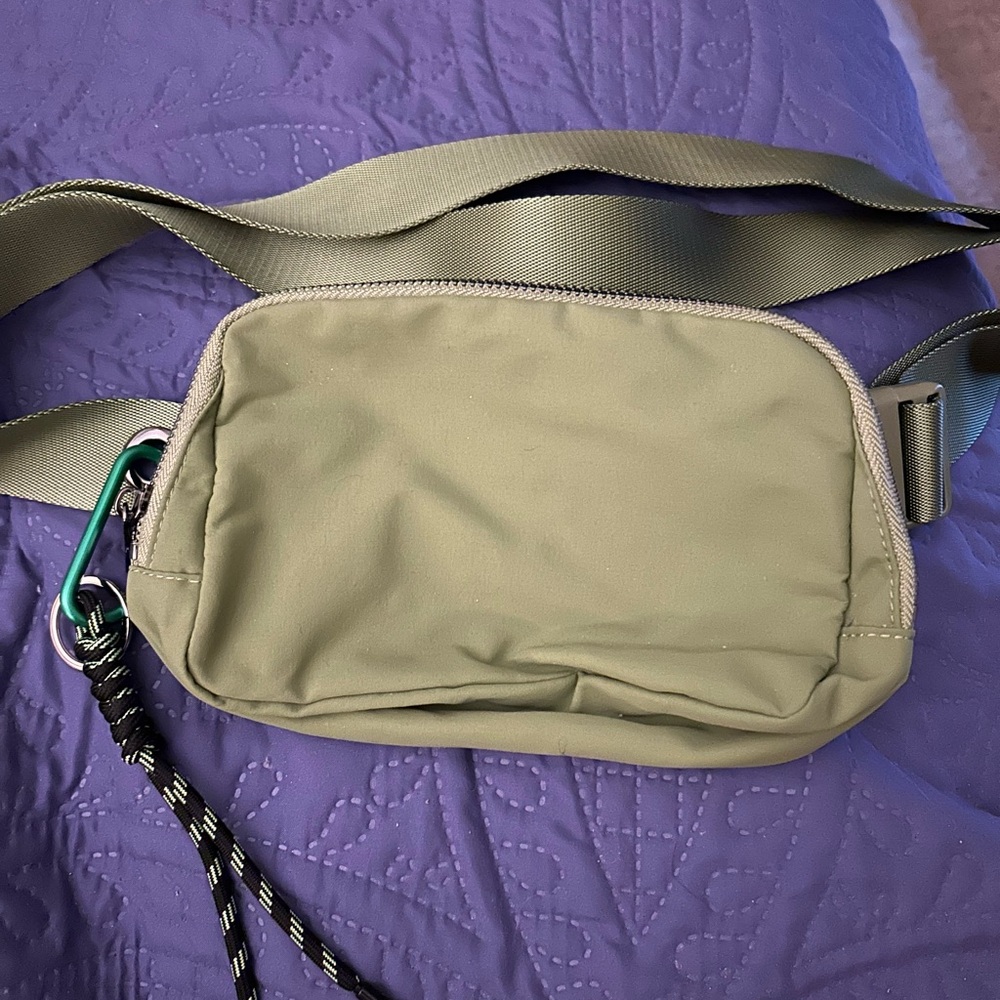 Iris and rainbow Olive Green  original Crossbody Bag